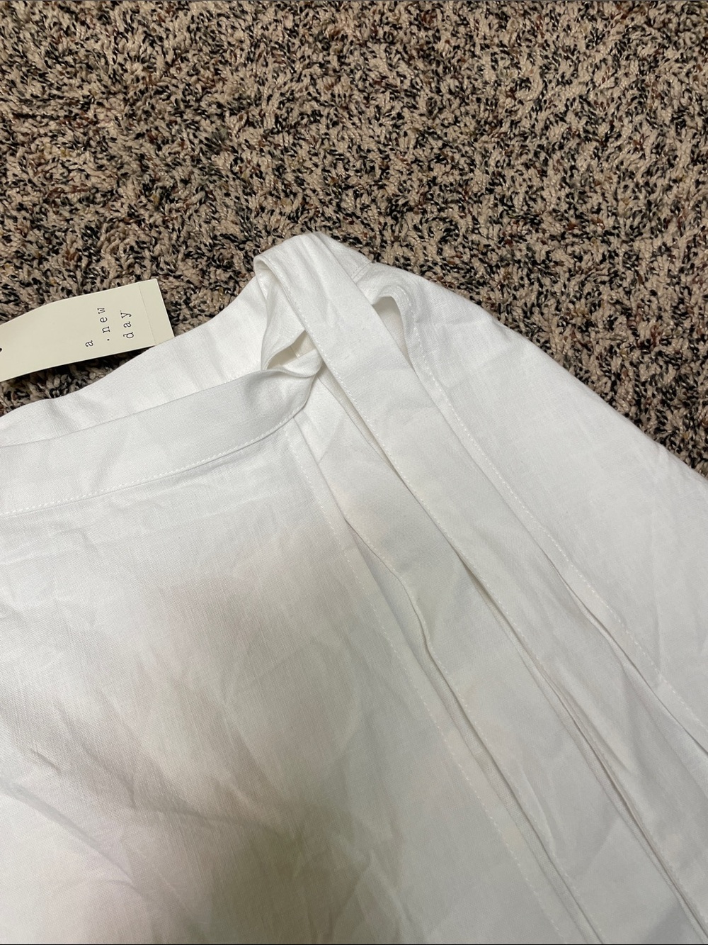 A New Day Crisp White Wrap Mini Skirt Size XS | NWT - Picture 2 of 5